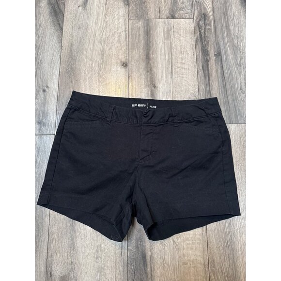 Old Navy Pixie Womens Black Shorts Size 2 Cotton Blend Classic Style - Picture 1 of 6